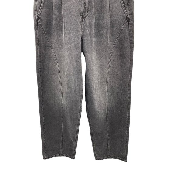 SO Goods For Life Highest Rise Baggy Black Grey‎ Jean Juniors 11/30 Distressed - Picture 6 of 8